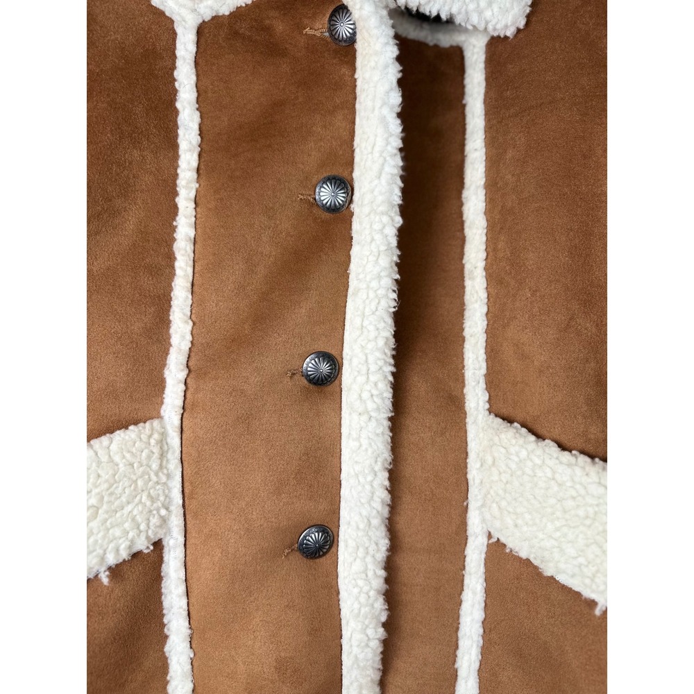 Wrangler Western Chore Coat Womens XXL Plus Faux Shearling Ranch Jacket Cowgirl - Picture 8 of 11